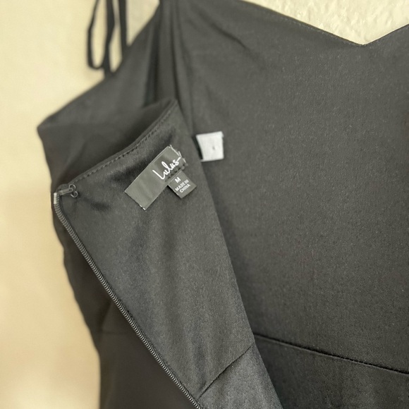 NWOT Darling Devotion Black Tie-Strap Maxi Dress - Picture 8 of 9